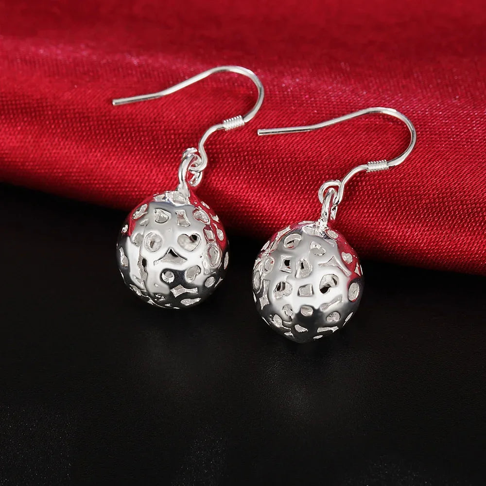 925 sterling silver hoop earrings for women, trendy elegant jewelry by HSF Marketplace