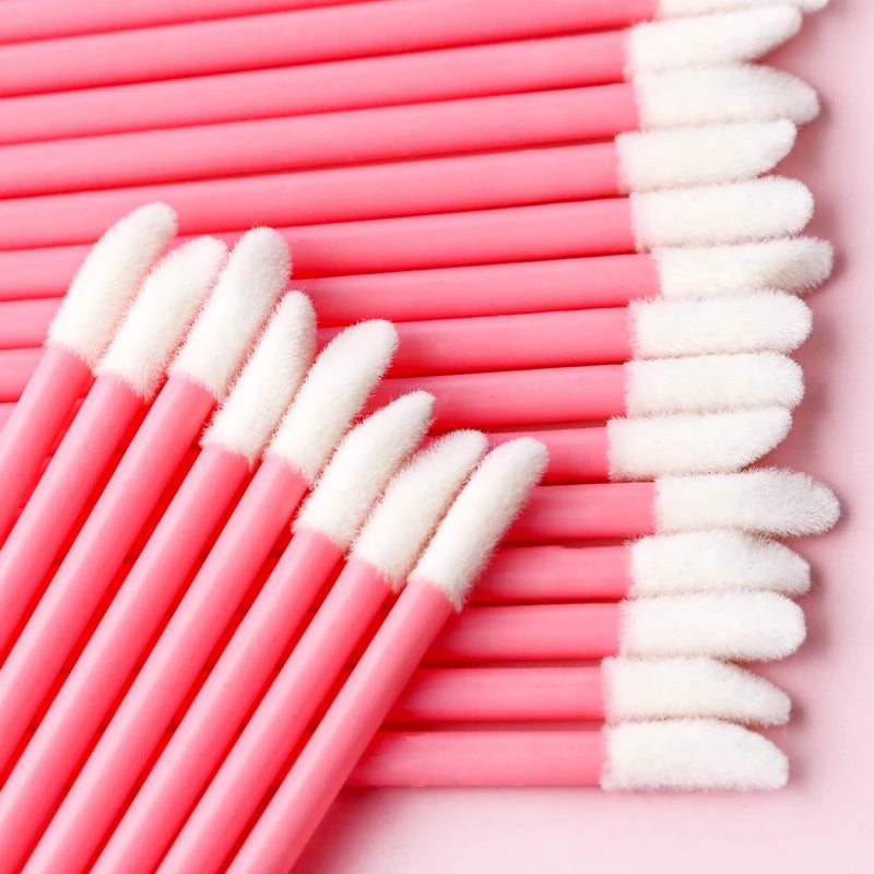 Wholesale lip brushes and lip gloss applicator wands set for makeup and eyelash extensionsWinvalid