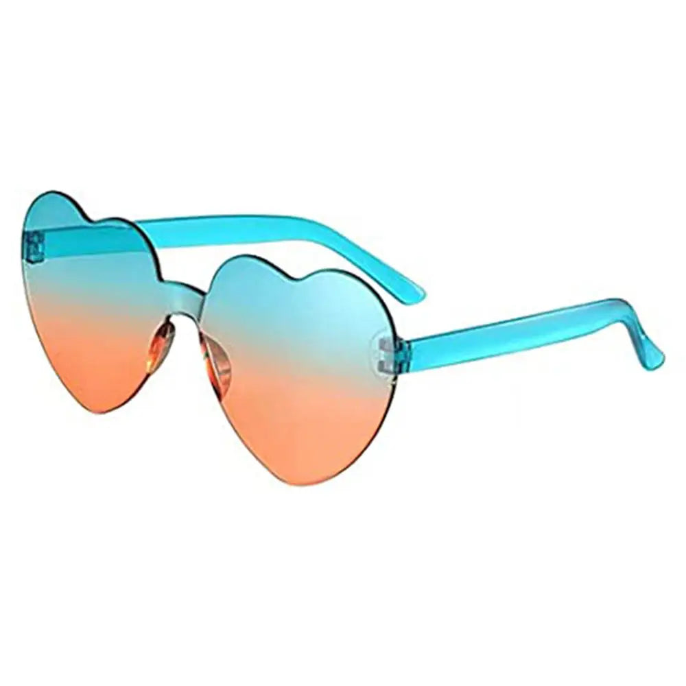 Love heart-shaped pink sunglasses for women with big vintage frames, UV400 protection, stylish outdoor eyewear from HSF Marketplace.