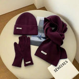 Winter knit scarf and gloves set for men and women by HSF Marketplace