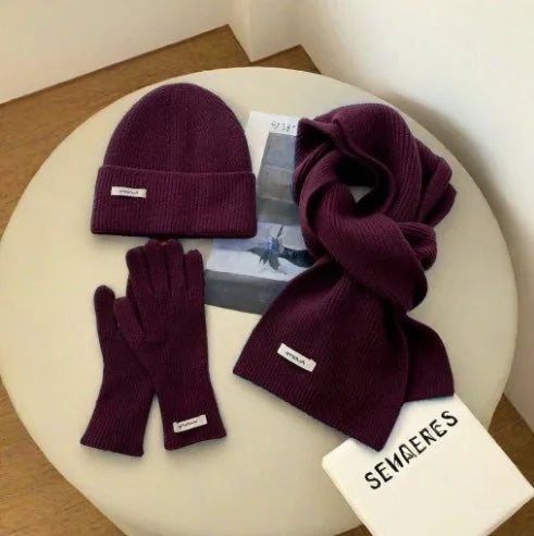 Winter knit scarf and gloves set for men and women by HSF Marketplace