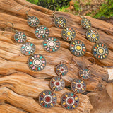 Vintage geometric boho dangle earrings for women by HSF Marketplace