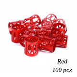 50-piece hollow-out hair rings for braiding and dreadlocks by HSF Marketplace