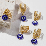 Evil eye braid hair rings set of 5 vintage-style hair accessories by HSF Marketplace