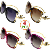 HSF Marketplace stylish oval frame sunglasses for women with UV400 protection