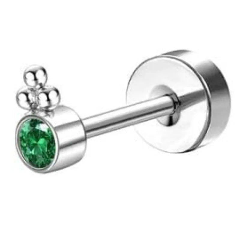 Bobisty surgical stainless steel flat back hoop earrings for women with dainty cartilage studs for sensitive ears