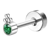 Bobisty surgical stainless steel flat back hoop earrings for women with dainty cartilage studs for sensitive ears