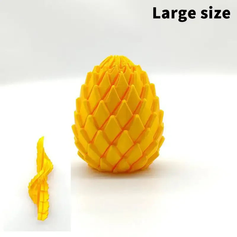 Decompression Dragon Egg 3D Printed Fidget Toy Anti Stress Anxiety Relief Portable Device for Home Office Travel Use