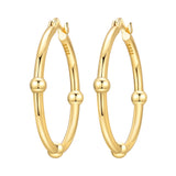 925 sterling silver 18K gold plated cherry blossom butterfly hoop earrings for women