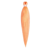 Pre-stretched Braids Hair Professional Itch Free Hot Water Setting Synthetic Fiber Ombre Yaki Texture Braid Hair Extensions