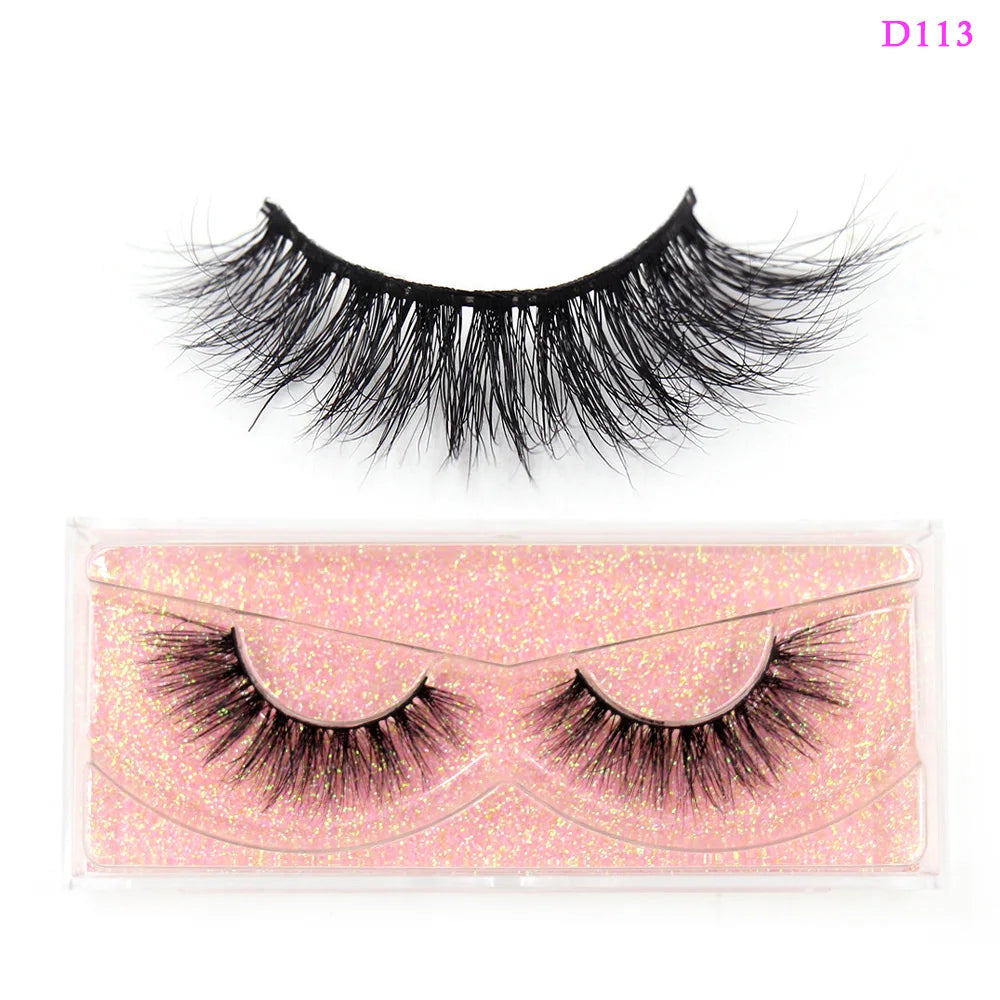 3D soft mink false eyelashes for daily wear, reusable eyelash extensions by HSF Marketplace