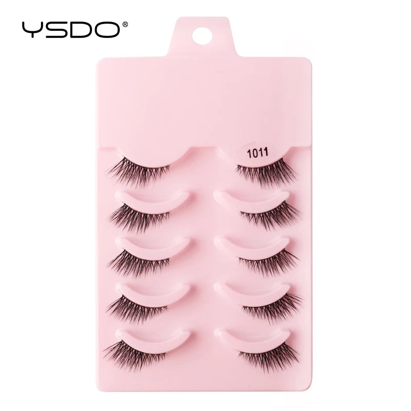 Natural half false eyelashes, 5 or 10 pairs, by HSF Marketplace