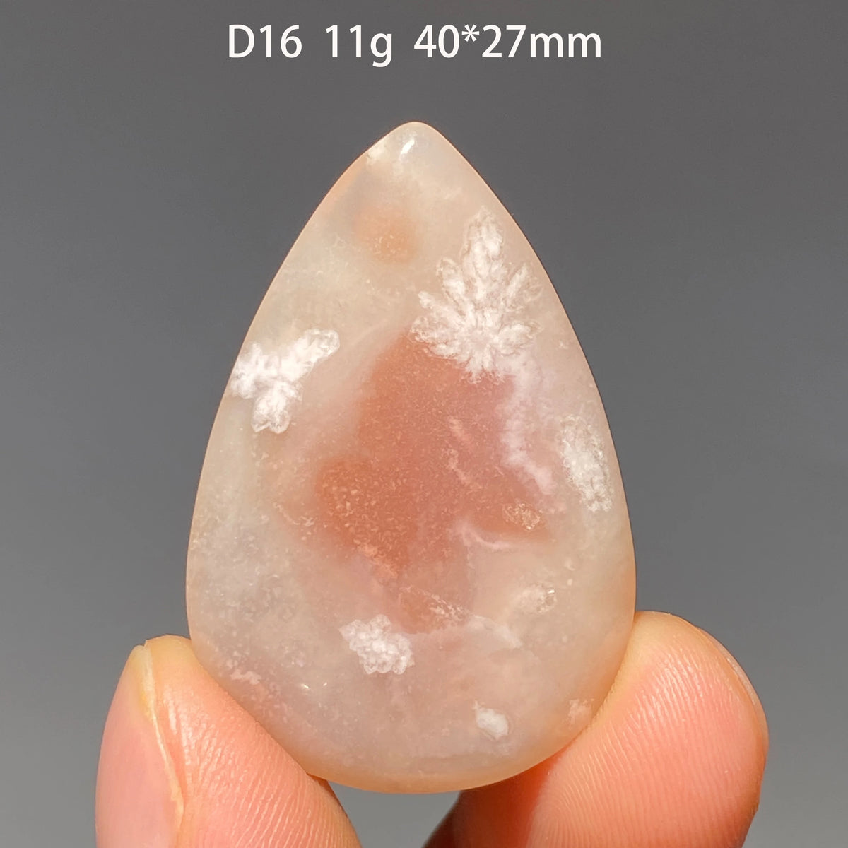 Pure Natural Madagascar Cherry Blossom Agate Water Drop Pendant Drilled Hole Healing Energy Crystal Home Decor DIY Jewelry Gift
