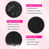 4C kinky curly clip-in human hair extensions, full-head virgin curly extensions for women