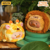 52TOYS LuLu the Piggy Animal Party Vol.2 PVC face plush keychain cartoon figure