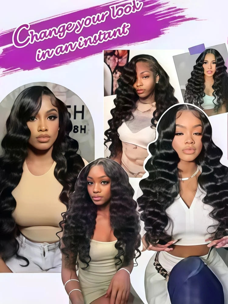 Deep Wave 1B Human Hair Bulk No Weft Curly Braiding Hair Extensions, Soft Real Human Hair Bulk For Making Knotless Boho Braids Various Fashion Braided Hairstyles For Ladies