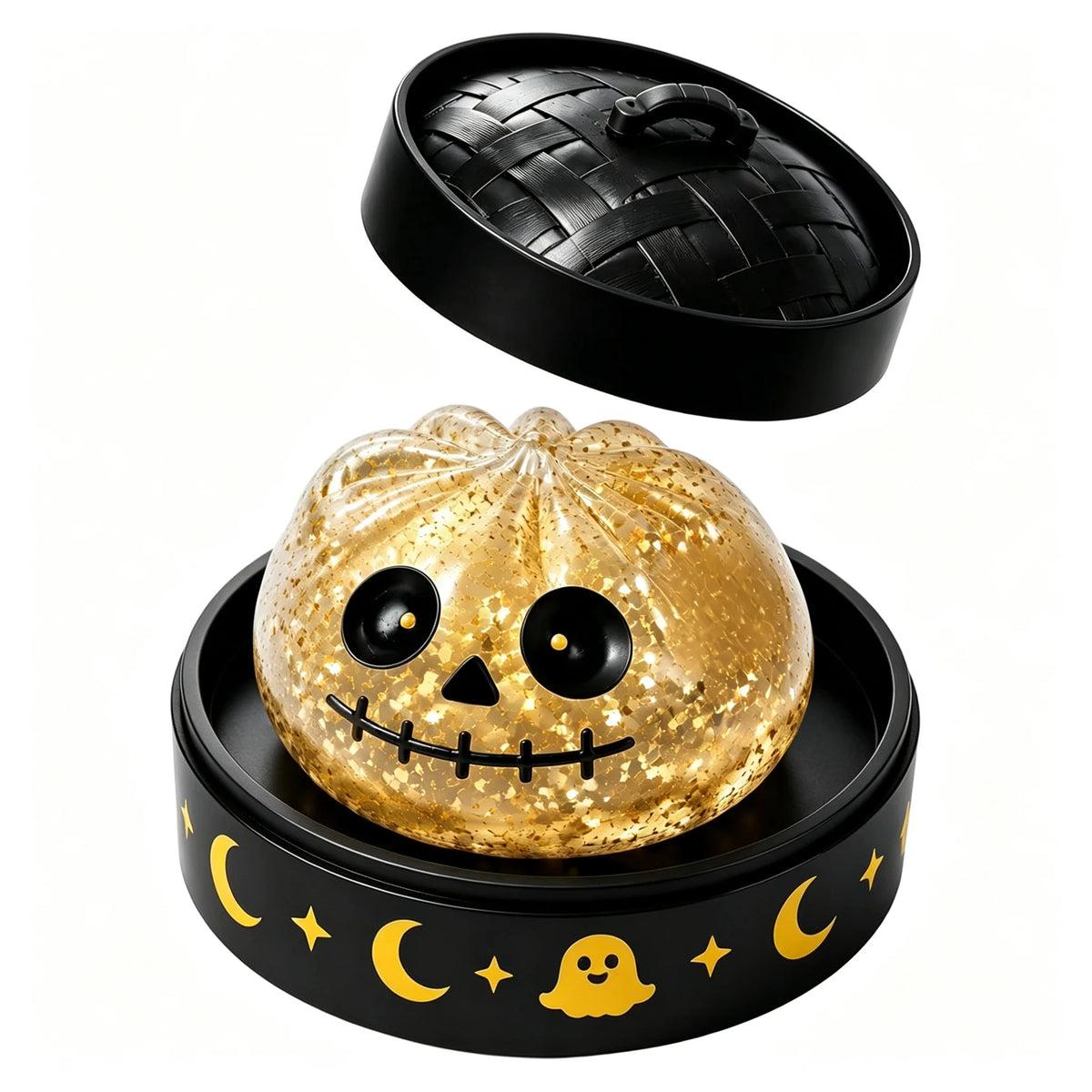 New Halloween Dumpling Squeeze Squishy Toy, Cute Slow Rising Squeeze Stress Relief Sensory Toy, Soft Kawaii Halloween Fidget Toy