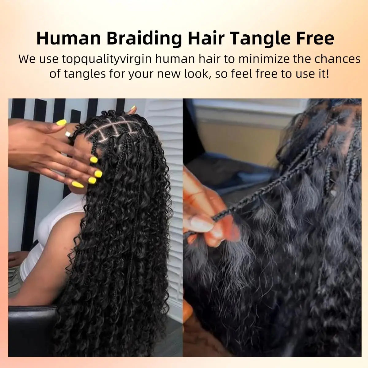 Smilegirl 15A Human Braiding Hair for Boho Braids Burmese Curly Spiral Ends Bulk 100% Unprocessed Virgin Hair 3/4 Bundle 24 26 28 30 Inch