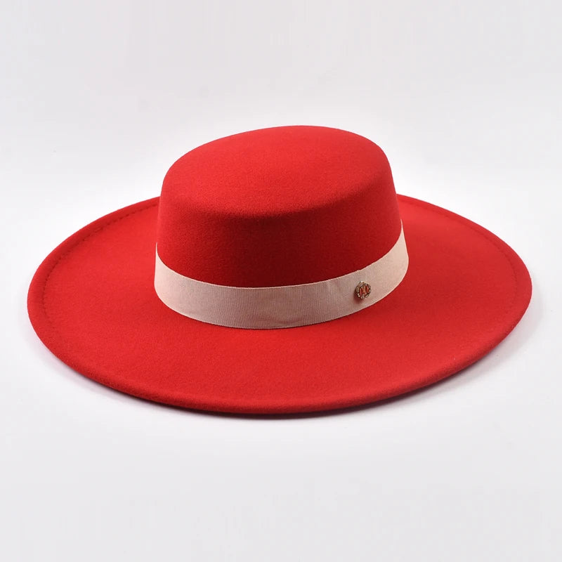 Women's French style fedora hat in elegant winter design by HSF Marketplace