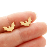 Gothic Vampire Bat Minimalist Earring For Women Stainless Steel Tragus Piercing Earring Jewelry Accessories Halloween Party Gifs