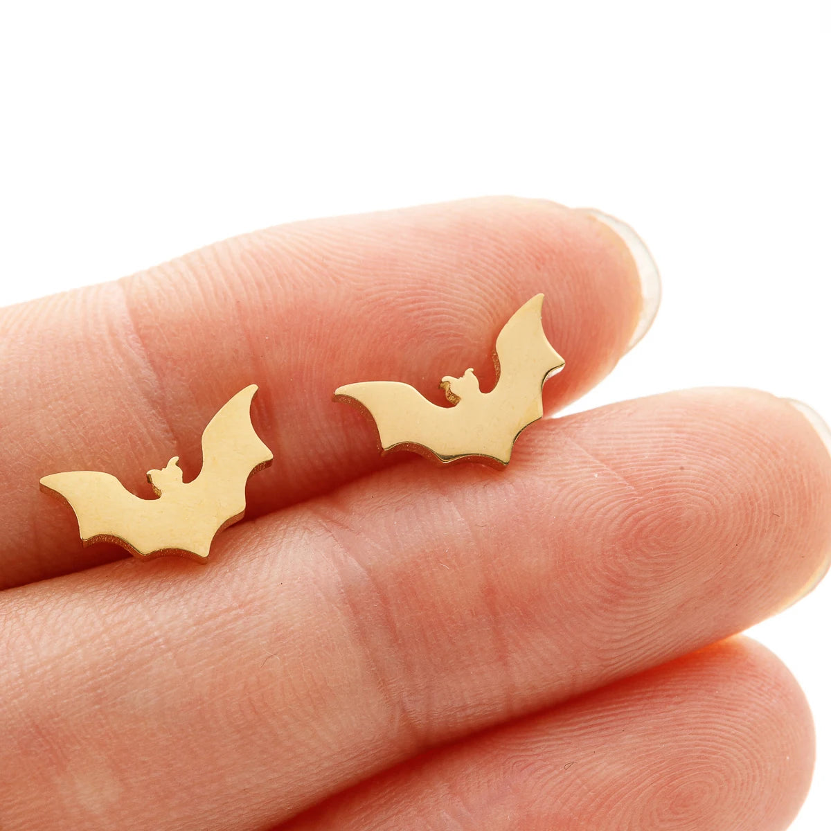 Gothic Vampire Bat Minimalist Earring For Women Stainless Steel Tragus Piercing Earring Jewelry Accessories Halloween Party Gifs