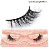 3D Mink Half Eye Lashes Natural Lightweight Short Fake Eyelashes Soft Fluffy Clear Band Strip Mink Lashes Extension