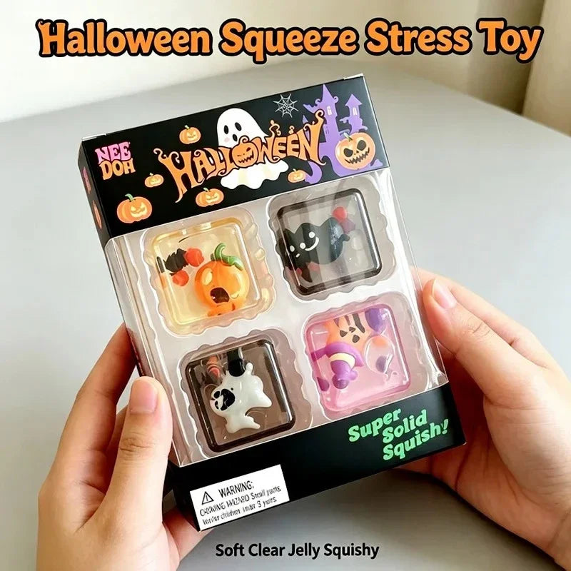NeeDoh Mini 4 Pack Nice Cube Squishy Fidget Toy Stress Relief Anti-Anxiety Squeeze Cube 2026 New Holiday Gift