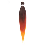 Pre-stretched Braids Hair Professional Itch Free Hot Water Setting Synthetic Fiber Ombre Yaki Texture Braid Hair Extensions