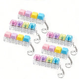 HSF Marketplace crystal clicker keychain fidget toy in a value pack, sensory toy for stress relief, suitable for adults and kids