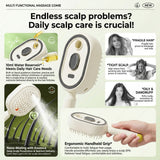 Professional R&D Spray Hair Brush 2-In-1 Misting Hair Brush with Water Spray Reduce Frizz Anti-Static Retractable Steam Massage