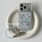 Flower vine Y2K glitter phone case for iPhone models by HSF Marketplace