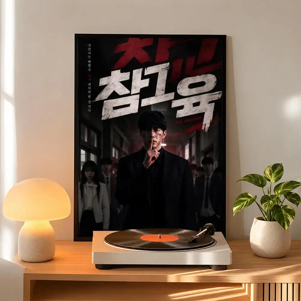 Korean romance drama poster for home decor and gifts, K-culture merch by HSF Marketplace