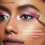 Six-piece set of two-color push-pull eye shadow sticks by HSF Marketplace, waterproof and sweat-proof eye makeup for highlighting and stacking