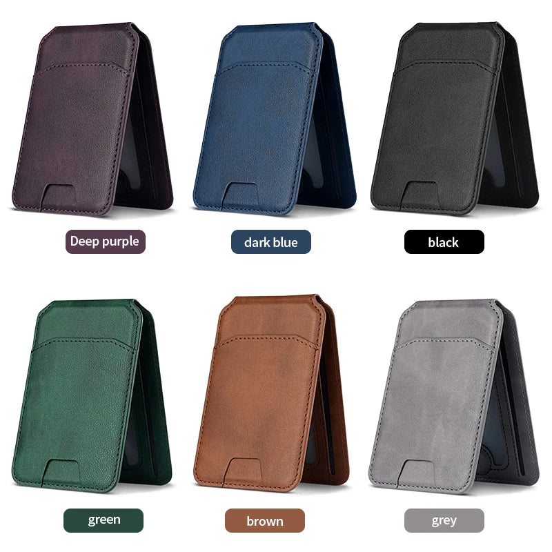 Magnetic leather wallet case for iPhone 16, 15, 14, and 13 Pro Max by HSF Marketplace