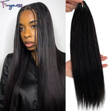 Kinky Curly Boho Braids Crochet Human Hair Extensions Pre-Separated Miracle Knots Feather Hair 100% Human Hair for Braiding