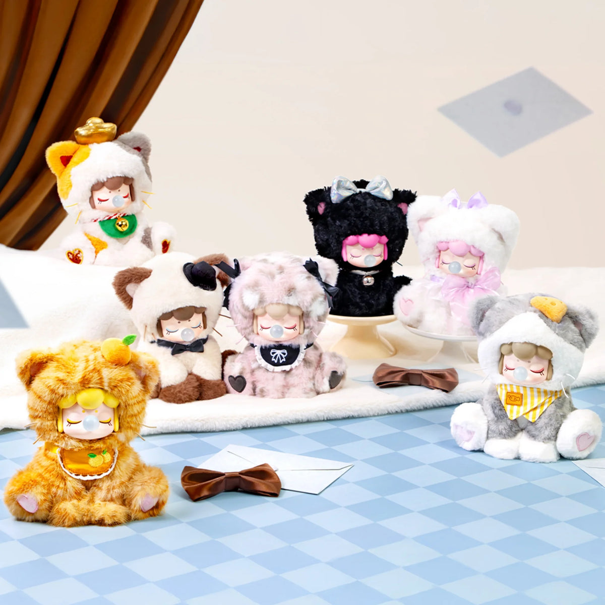 Rolife Nanci's Tea Time Kitties plush blind box collectible action figure toy doll sealed surprise box