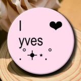 Kpop YVES soft button pins for LOONA fans, cute K-culture accessories by HSF Marketplace