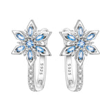 925 sterling silver Christmas dangle earrings for women featuring festive holiday charms
