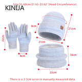 Women's winter cap, gloves and scarf set with soft fleece lining, HSF Marketplace brand