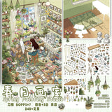 Kawaii 3D cartoon miniature scene sticker sheet for DIY projects by HSF Marketplace