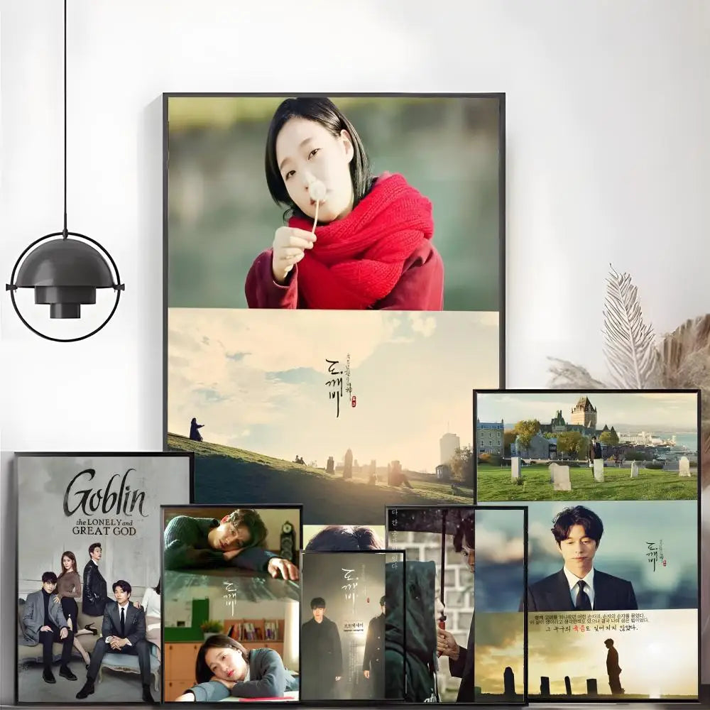 Korean drama Goblin poster canvas art featuring K-Culture decor design