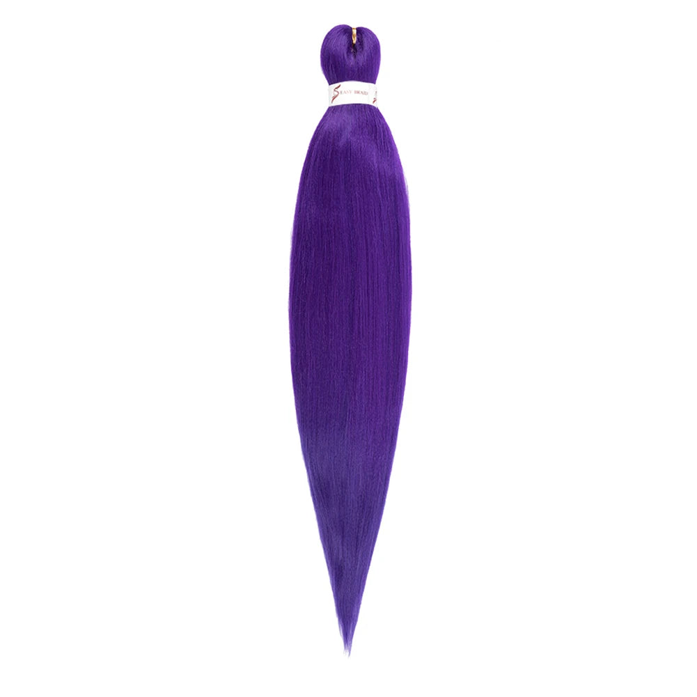 Pre-stretched Braids Hair Professional Itch Free Hot Water Setting Synthetic Fiber Ombre Yaki Texture Braid Hair Extensions