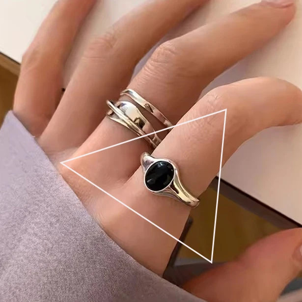 PANJBJ 925 Sterling Silve Topaz Ring for Women Gift Lace Hollowing Out Flower Wide Versatile Grace Vintage Jewelry Dropshipping