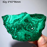 Natural Malachite Mineral Specimens Slab Slices Single-Sided Polished Quartz Crystal Healing Stone Home Decor