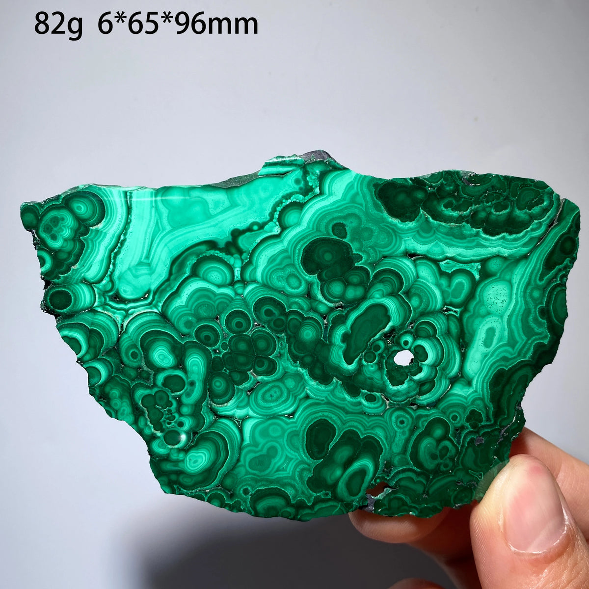 Natural Malachite Mineral Specimens Slab Slices Single-Sided Polished Quartz Crystal Healing Stone Home Decor