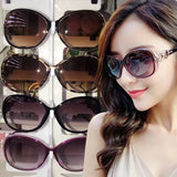 Large retro Y2K gradient sunglasses for women by HSF Marketplace, UV protection oval fashion eyewear with elegant frame.