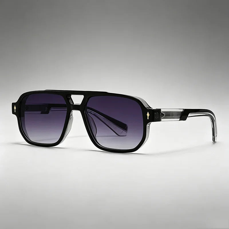Vintage square HSF Marketplace sunglasses for men and women with UV400 protection