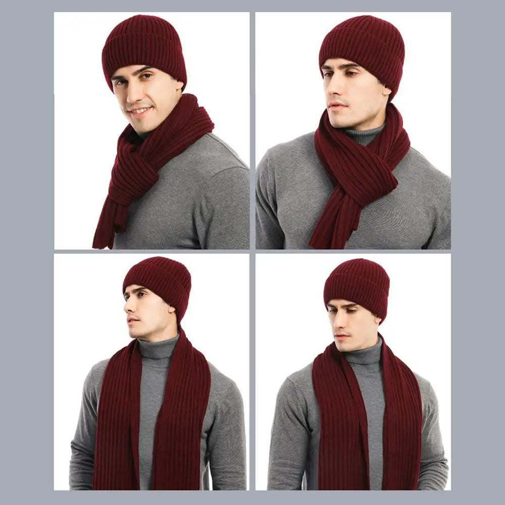 Winter warm beanie, scarf and gloves set for men and women by HSF Marketplace