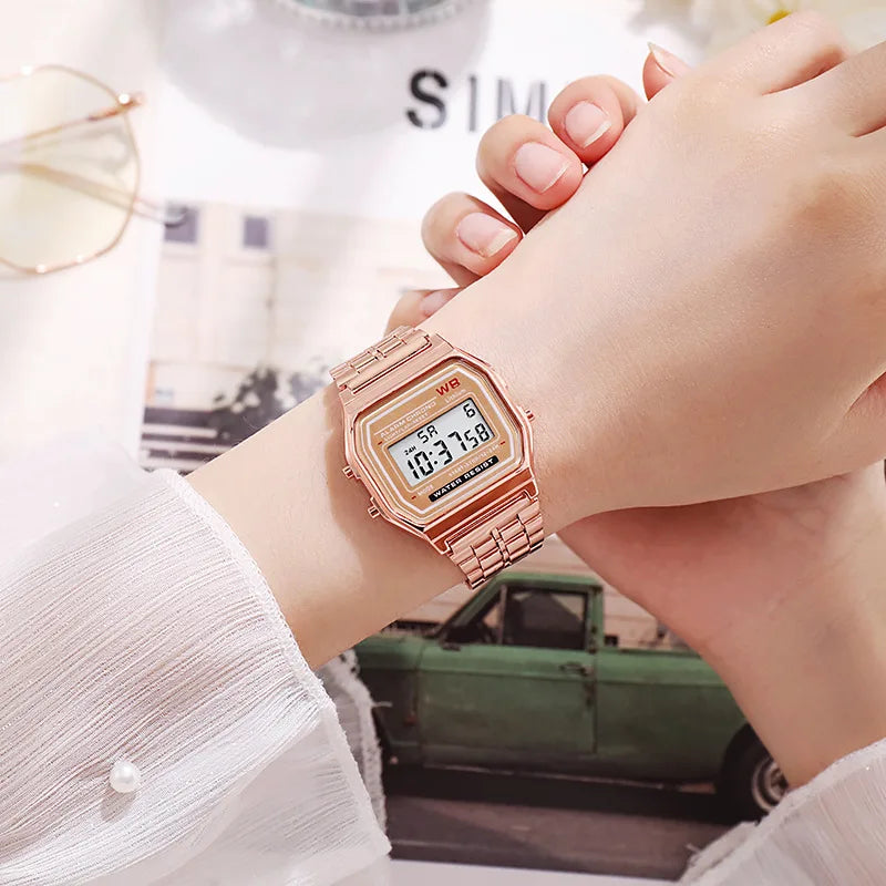 Unisex F91W Retro Men Women's Multifunction LED Digital Watch Stainless Steel Sports Wristwatches Ladies Electronic Wristwatch