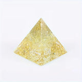1set(7pcs) Orgonite Pyramid Natural Mixed Crystal Chips Chakra Healing Stone Desk Decor Meditation Ornament Home Decoration